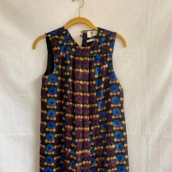 ANNA SUI for Target | Metallic Shimmer ✨️ Shift Mini Dress ~ Gossip Girl - Picture 5 of 11